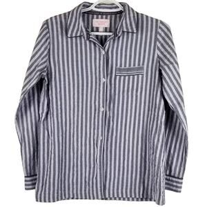 Victoria's Secret Gray Silver Stipped Comfortable Breathable Pajama Set XS